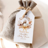 Silly Goose Rustic Fall Baby shower Thank you Geschenkanhänger