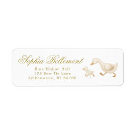 Silly Goose Sage Baby Shower Return Address