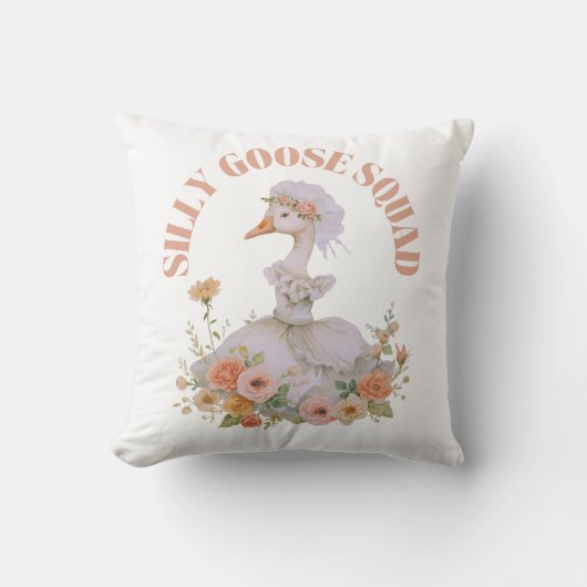 Silly Goose Squad Bachelorette Funny Bridal Kissen (Vorderseite)