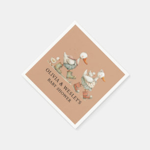 Silly Goose Twins Baby Baby-Party Serviette
