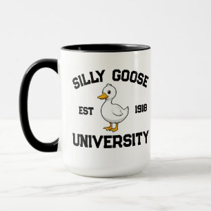 Silly Goose Universität Sweatshirt, individuelles Tasse