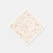 Silly Goose Vintage Baby Shower Serviette (Ecke)