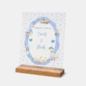 Silly Goose Whimsical Bow Baby Boy Shower Acrylschild (Winkel)