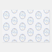 Silly Goose Whimsical Bow Baby Boy Shower Geschenkpapier Set (Vorderseite)