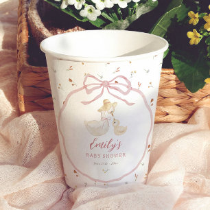 Silly Goose Wildblumen-Preppy-Baby-Party Pappbecher