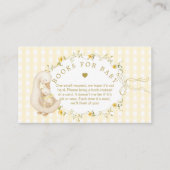 Silly Goose Yellow Gingham Books for baby Begleitkarte (Vorderseite)