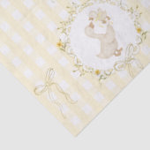 Silly Goose Yellow Gingham wildflower Baby Shower Seidenpapier (Ausschnitt)