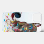 Silly Husky Puppy got into Paint Buckets Case-Mate iPhone Hülle (Rückseite (Horizontal))