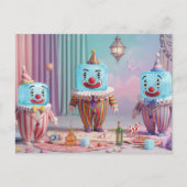 Silly icecube clowns postkarte (Vorderseite)
