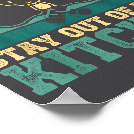 Silly Kitchen Player Real Out Pickleball Stay Poster (Ecke)