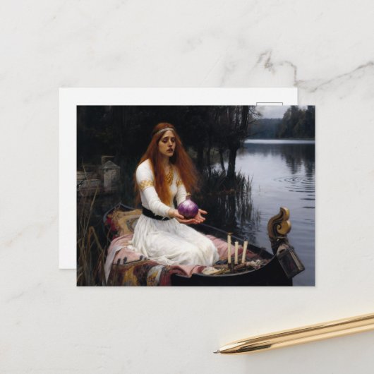 Silly Lady of Shallot Parody Postkarte (Vorderseite/Rückseite Beispiel)