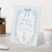 Silly Little Goose Baby Shower Wishes for Baby Sockelschild (In SItu)