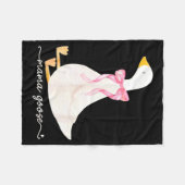 Silly Mama Goose Daddy Goose Matching Goose Family Fleecedecke (Vorderseite (Horizontal))