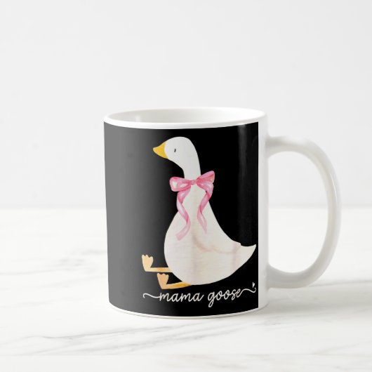 Silly Mama Goose Daddy Goose Matching Goose Family Kaffeetasse (Rechts)