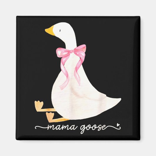 Silly Mama Goose Daddy Goose Matching Goose Family Magnet (Vorne)