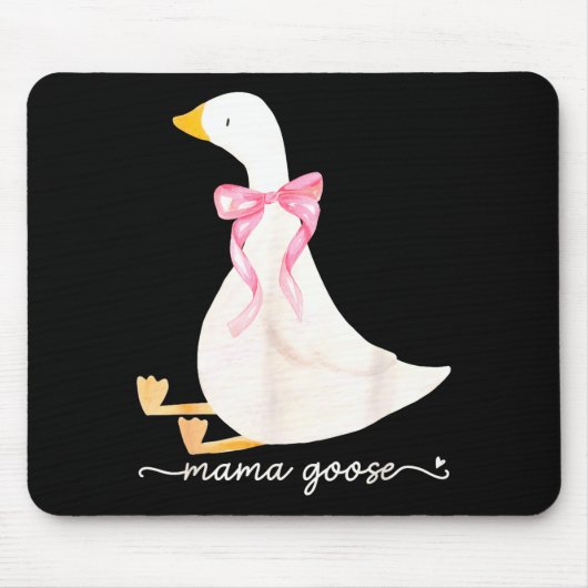 Silly Mama Goose Daddy Goose Matching Goose Family Mousepad (Vorne)