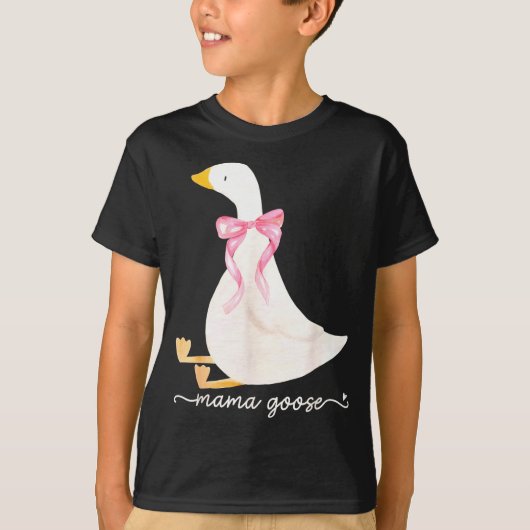 Silly Mama Goose Daddy Goose Matching Goose Family T-Shirt (Vorderseite)
