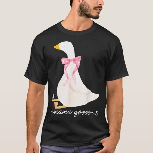 Silly Mama Goose Daddy Goose Matching Goose Family T-Shirt (Vorderseite)