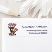 Silly Patriotic Donkey Vote Return Address (Insitu)