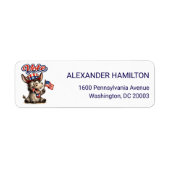 Silly Patriotic Donkey Vote Return Address (Vorne)