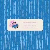 Silly Penguin Entangled in Christmas Lights