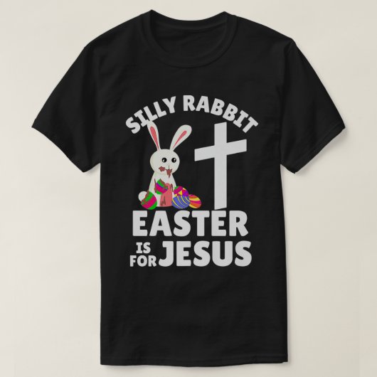 Silly Rabbit Easter is for Jesus Premium T-Shirt (Design vorne)