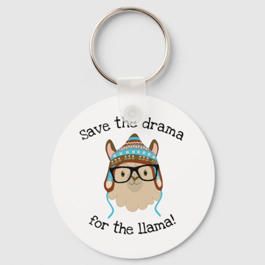 Silly Save The Drama For The Llama Keychain Schlüsselanhänger (Vorderseite)