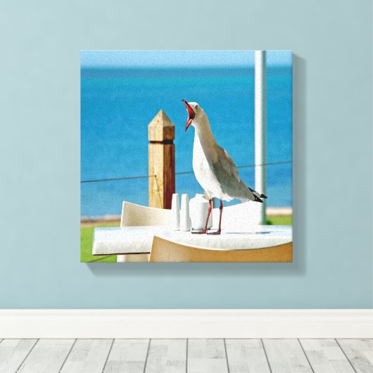 Silly Seagull Leinwanddruck (Insitu (Holzboden))