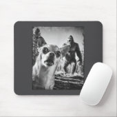 Silly Selfie Cryptid Chihuahua Humor Sasquatch Big Mousepad (Mit Mouse)
