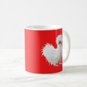Silly Silkie Chicken Kaffeetasse (VorderseiteRechts)