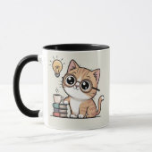 Silly Smart Cat Mug Tasse (Links)