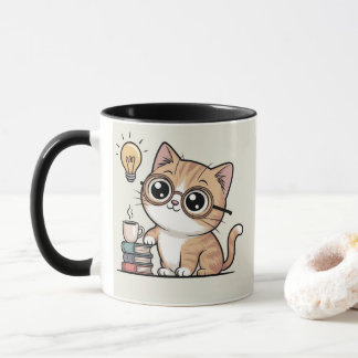 Silly Smart Cat Mug Tasse