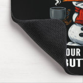 Silly Snowman Need You Fart Hard You Chapstick Whe Mousepad (Ecke)