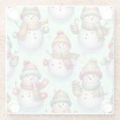 Silly Snowmen Glasuntersetzer (Rückseite)