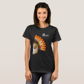 Silly Turkey Meow Thanksgiving Cartoon Humor Graph T-Shirt (Vorne ganz)