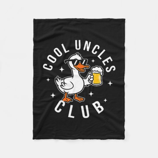 Silly Uncle Goose Cool Uncles Club Shirt Men Uncle Fleecedecke (Vorderseite)