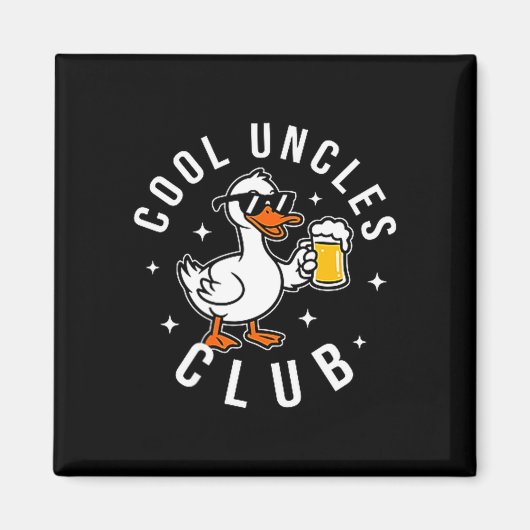 Silly Uncle Goose Cool Uncles Club Shirt Men Uncle Magnet (Vorne)