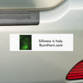 SillyGreenPhotoBumperSticker Autoaufkleber (Auf Auto)