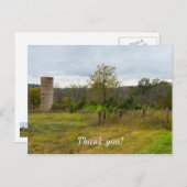 Silo Stands Postkarte (Vorne/Hinten)