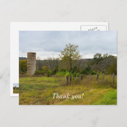 Silo Stands Postkarte (Vorne/Hinten)