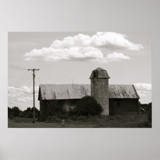 Silo und Barn Poster