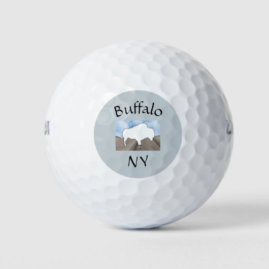 Silo und Buffalo 2 Golf Balls Golfball (Vorderseite)