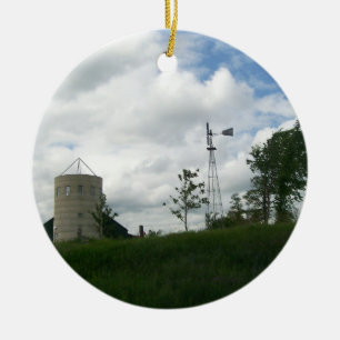 Silo-und Windmühlen-Verzierung Keramikornament