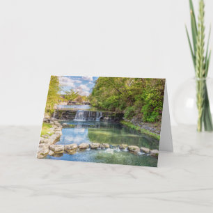 Siloam Springs Sager Creek Wasserfall Card Karte
