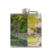Siloam Springs Sager Creek Wasserfall Flasche Flachmann (Rückseite)