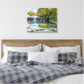 Siloam Springs Sager Creek Wasserfall Leinwand (Insitu (Schlafzimmer))
