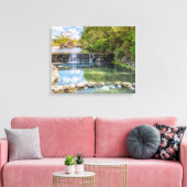 Siloam Springs Sager Creek Wasserfall Leinwand (Insitu (Wohnzimmer))