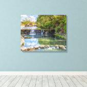 Siloam Springs Sager Creek Wasserfall Leinwand (Insitu (Holzboden))