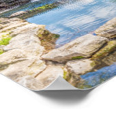 Siloam Springs Sager Creek Waterfall Poster (Ecke)