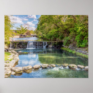 Siloam Springs Sager Creek Waterfall Poster